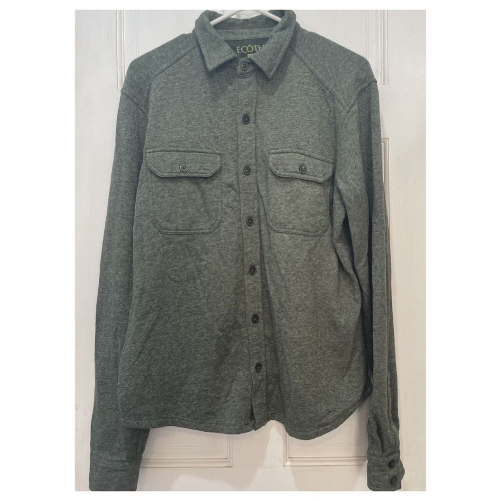 Ecoths Green Long Sleeve Button Down Shirt Men’s Size Medium